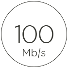 100 Mbps internet