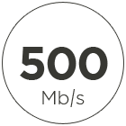 500 Mb/s Internet